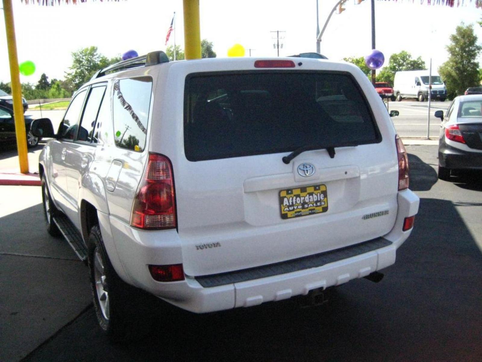 2005 White /tan Toyota 4Runner Sport Edition V6 4WD (JTEBU14R258) with an 4.0L V6 DOHC 24V engine, 5-Speed Automatic Overdrive transmission, located at 242 N Hwy 89, North Salt Lake, UT, 84054, (801) 510-2128, 40.904400, -111.891518 - SOLD!!! To check out similar vehicles and our entire inventory go to www.utahaffordable.com - Photo #1